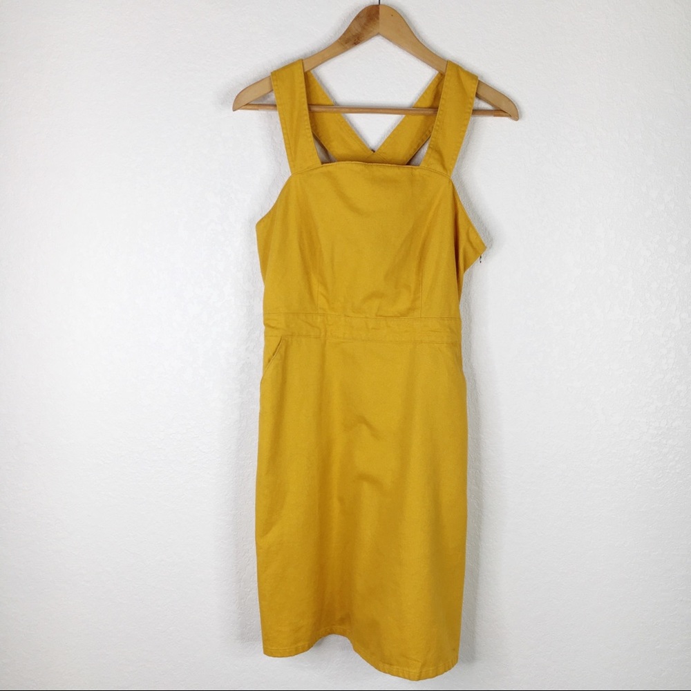 Universal Thread Golden Yellow Jumper Dress